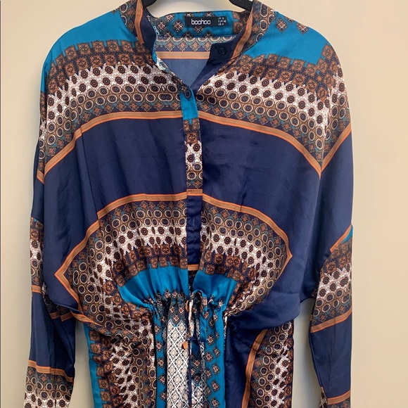 Paisley Pattern Shirt Dress - Picture 2 of 3